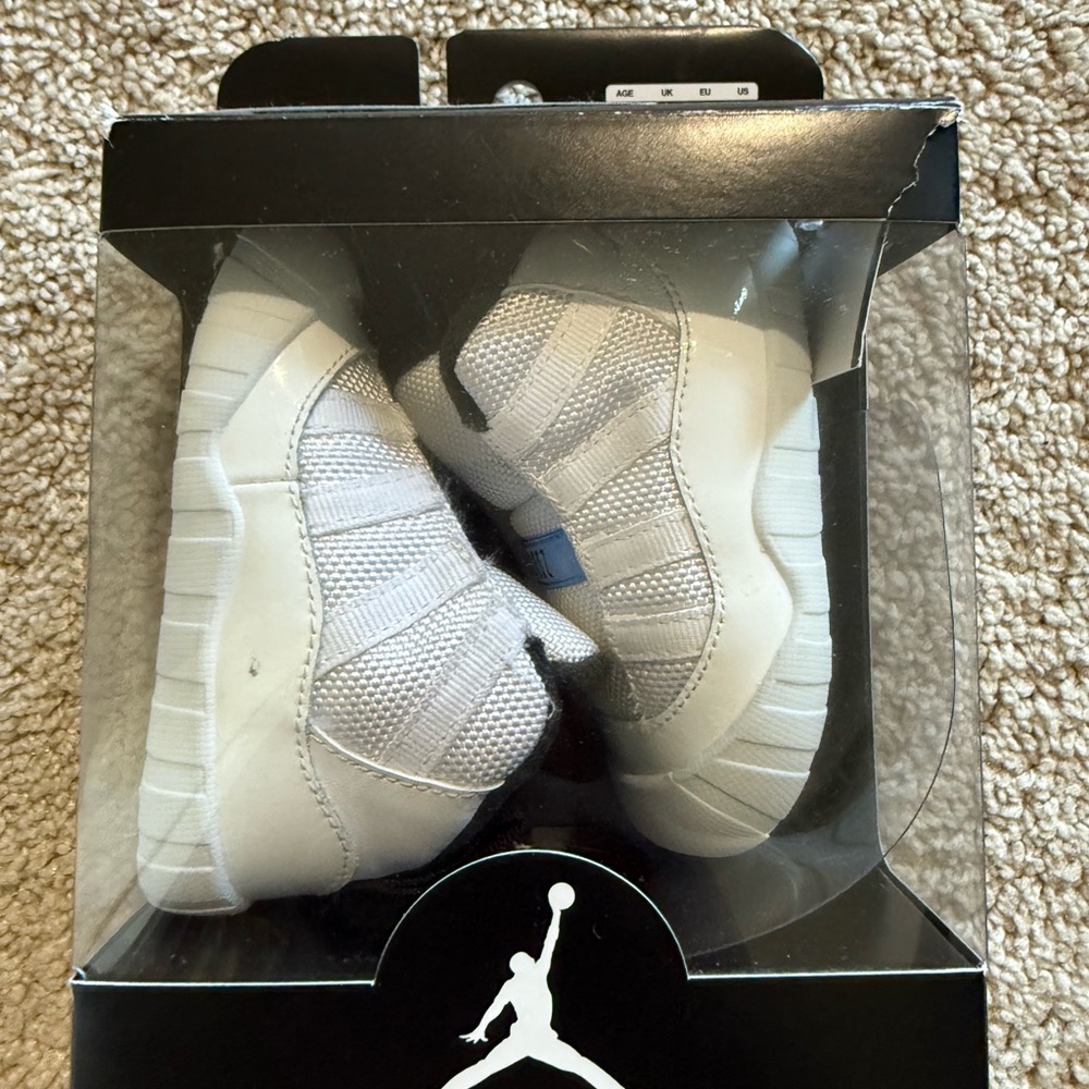 Infant White Jordan Sneakers